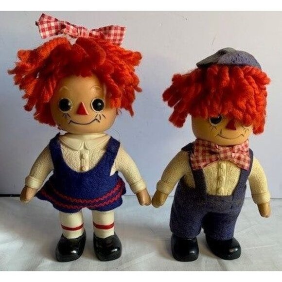 Raggedy Ann & Andy Coin Bank Royalty Industries Vintage Piggy Bank - Picture 5 of 14